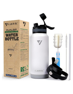Botella de Agua Aislada Canvic DualSip 0.95L Acero Inoxidable