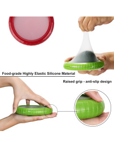 Conservador de Aguacate de Silicona - Set de 4 Contenedores Reutilizables 2