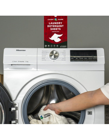 Hojas de Detergente para Ropa Lucent Globe - 80 Hojas Especia Navideña