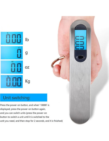 Balanza de Equipaje Electrónica TXY 50kg con Pantalla LCD