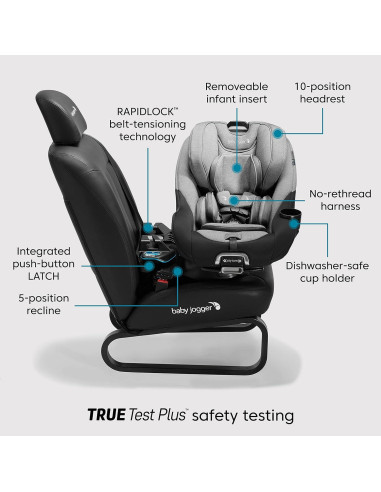 Asiento de Auto Convertible Baby Jogger City Turn Pike 1.8-29.5 kg