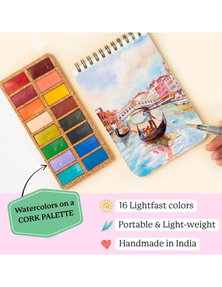 Juego de Pinturas Acuareladas Viviva Colors - 16 Colores Vibrantes