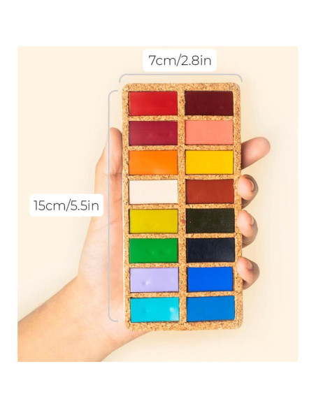 Juego de Pinturas Acuareladas Viviva Colors - 16 Colores Vibrantes