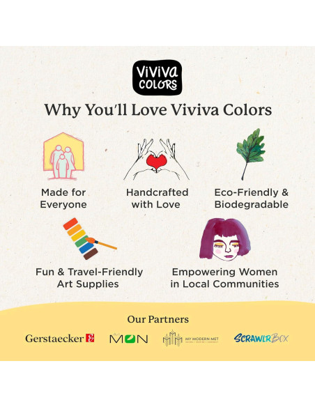 Juego de Pinturas Acuareladas Viviva Colors - 16 Colores Vibrantes