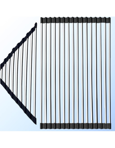 Escurridor de Platos Plegable Triangular ALIMART Acero Inoxidable