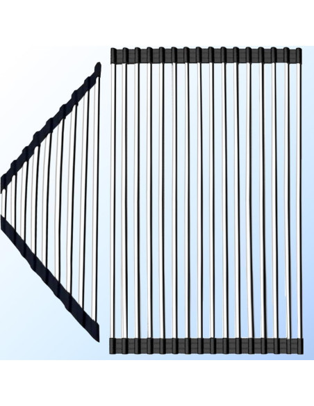 Escurridor de Platos Plegable Triangular ALIMART Acero Inoxidable