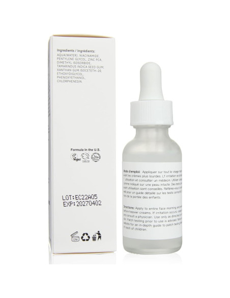 Suero Facial de Niacinamida 10% + Zinc 1% MIZEEYE 30ml