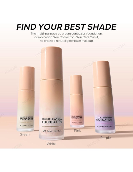 Base de Maquillaje KYDA CC Correctora Color 30ml Hidratante