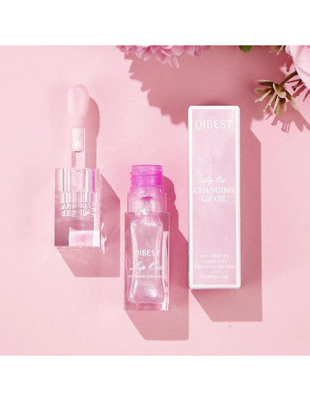 Aceite de Labios Cambiante de Color Bossup 2 Pcs Hidratante