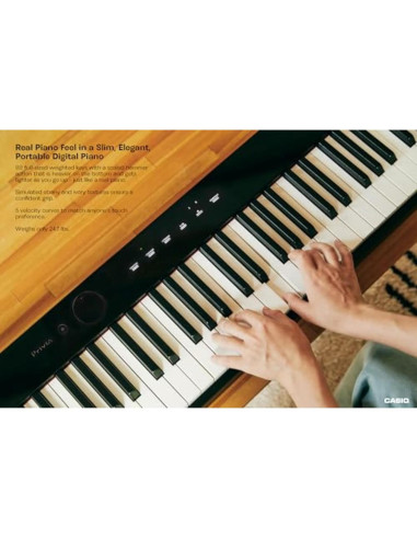 Piano Digital Casio Privia PX-S1100 88 Teclas Bluetooth Negro