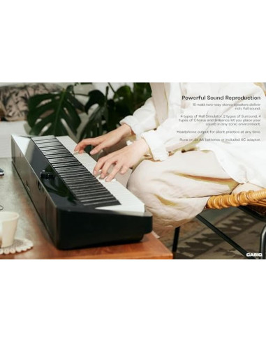 Piano Digital Casio Privia PX-S1100 88 Teclas Bluetooth Negro