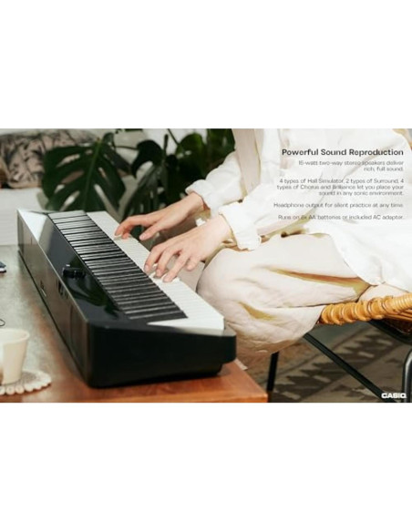 Piano Digital Casio Privia PX-S1100 88 Teclas Bluetooth Negro