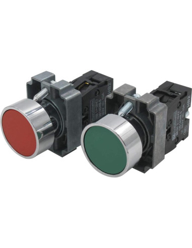 Interruptor de Botón Momentáneo mxuteuk 22mm Rojo y Verde 660V 10A