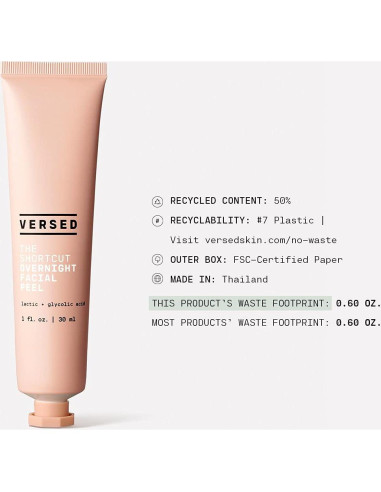 Tratamiento Exfoliante Nocturno Versed 15 ml - Ácido Láctico y Glicólico