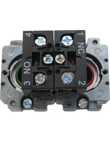 Interruptor de Botón Momentáneo mxuteuk 22mm Rojo y Verde 660V 10A