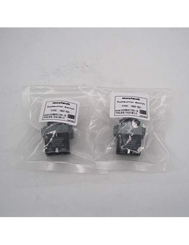 Interruptor de Botón Momentáneo mxuteuk 22mm Rojo y Verde 660V 10A