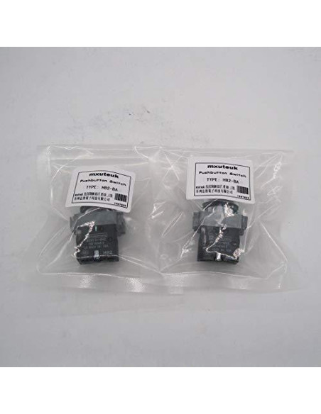 Interruptor de Botón Momentáneo mxuteuk 22mm Rojo y Verde 660V 10A