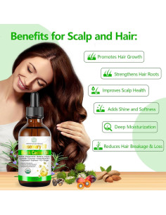 Aceite Capilar Orgánico MMPANG Romero y Ricino 118 ml 2