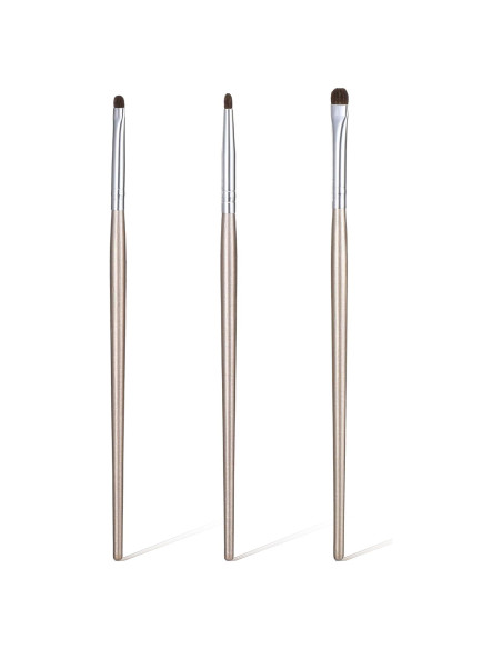 Set de 3 Brochas Planas para Delineador Bremorou Oro Claro