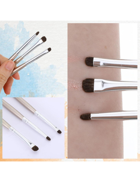 Set de 3 Brochas Planas para Delineador Bremorou Oro Claro