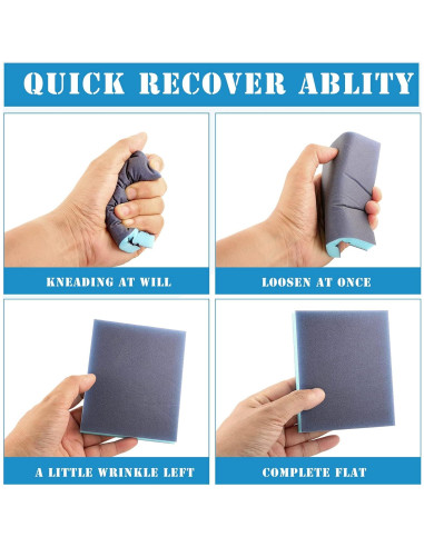 8 Piezas Esponjas de Lijado Jamiikury 60 Granos Lavables 100x120mm