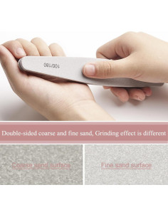 Kit de Lima y Pulidor de Uñas SEINGTOOM 6 Piezas Profesional 2