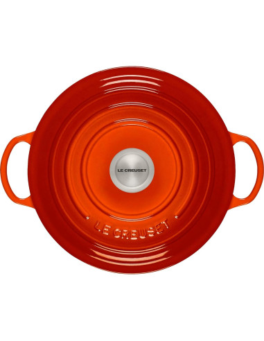 Olla de Hierro Fundido Le Creuset 7.5L Llama, Esmaltada