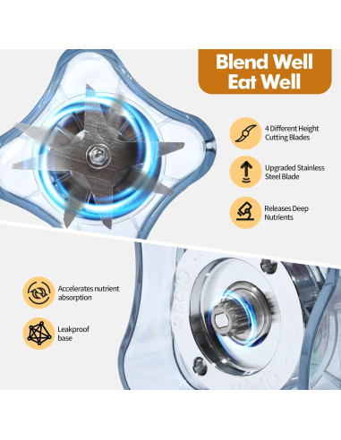 Jarra de Mezcla de 1.89L Deuovht para Vitamix 750, 5200, 5000