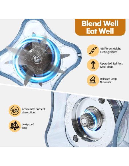 Jarra de Mezcla de 1.89L Deuovht para Vitamix 750, 5200, 5000