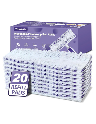 20 Almohadillas de Recarga para Mopa Eléctrica Hisucbetter