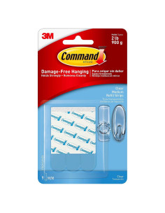 Tiras de Repuesto Transparentes Medianas Command - 9 Unidades