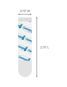 Tiras de Repuesto Transparentes Medianas Command - 9 Unidades 2