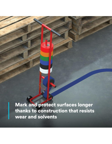 Cinta de Vinilo 3M 471 Azul 0.32 cm x 32.92 m para Industria