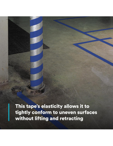 Cinta de Vinilo 3M 471 Azul 0.32 cm x 32.92 m para Industria