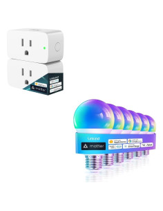 Bombillas Inteligentes Linkind Matter 6 Unidades + Enchufes 2 Unidades
