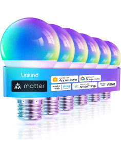 Bombillas Inteligentes Linkind Matter 6 Unidades + Enchufes 2 Unidades 2