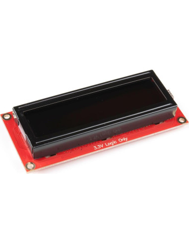 LCD 16x2 RGB SparkFun SerLCD, Pantalla Negra, 3.3V