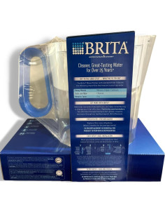 Jarra de Filtro de Agua Brita 10 Tazas 2.37L Libre de BPA Azul 2