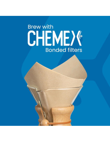 Cafetera Chemex Clásica 10 Tazas + 200 Filtros Bonded