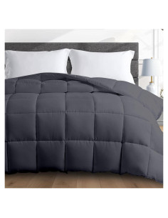 Edredón con peso HomeSmart King 13.6 kg gris ultra suave