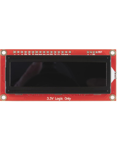 LCD 16x2 RGB SparkFun SerLCD, Pantalla Negra, 3.3V