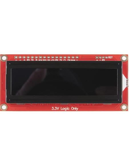 LCD 16x2 RGB SparkFun SerLCD, Pantalla Negra, 3.3V