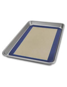 Juego de bandeja de cuarto USA Pan con tapete de silicona