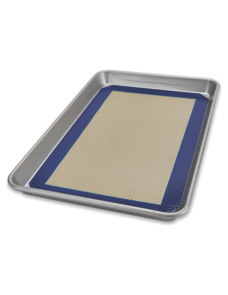 Juego de bandeja de cuarto USA Pan con tapete de silicona