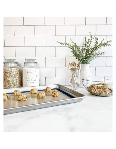 Juego de bandeja de cuarto USA Pan con tapete de silicona