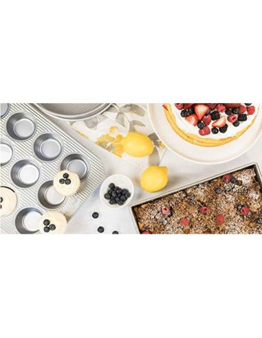 Juego de bandeja de cuarto USA Pan con tapete de silicona