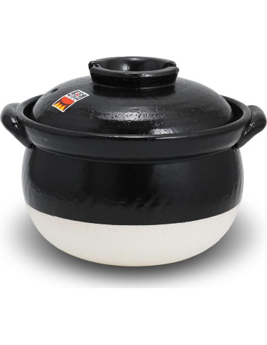 Olla de Arroz Banko-Yaki COTONOHA 3-Gou Cerámica Negra