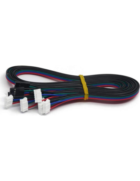 Cables Dupont 4pin a 6pin Iverntech 1M para Motor Nema 17