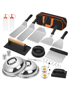 Kit de Accesorios para Parrilla Blackstone 25 Piezas Acero Inoxidable
