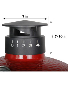 Tapa de Aluminio Fundido Kamado Joe Clásico y Big Joe 17.78cm 2